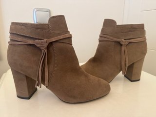 Botines Sfera Ante Marrones Talla 39 Nuevos