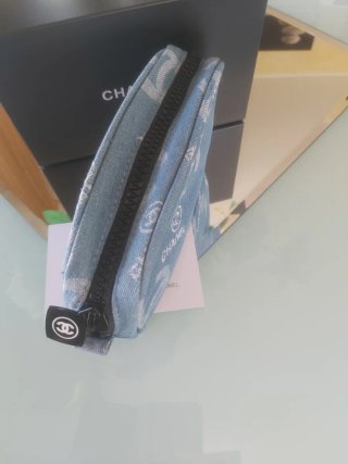 Pochette Chanel CC Denim  linea beauty  gif vip