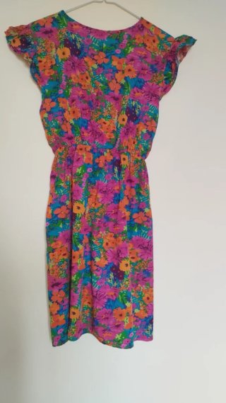 Vestido estampado flores