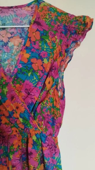 Vestido estampado flores