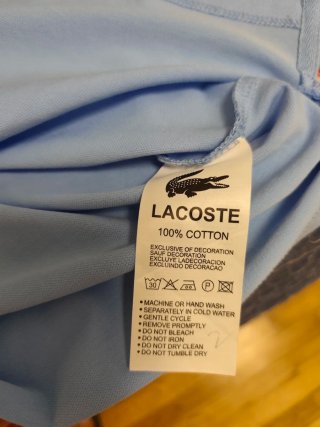 Polo Lacoste Azul Talla M