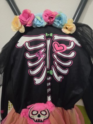 Disfraz Catrina Esqueleto Flores