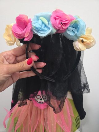 Disfraz Catrina Esqueleto Flores