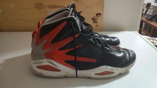 Scarpe Reebok Pelle Nera Arancione