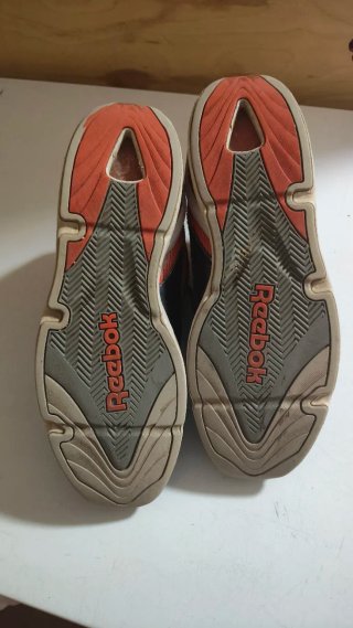 Scarpe Reebok Pelle Nera Arancione