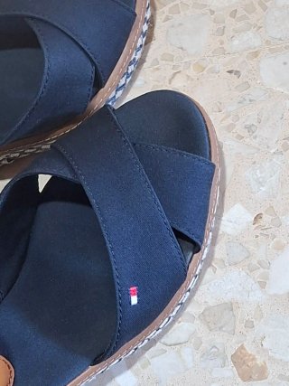 Sandalias cuña Tommy Hilfiger azul T36