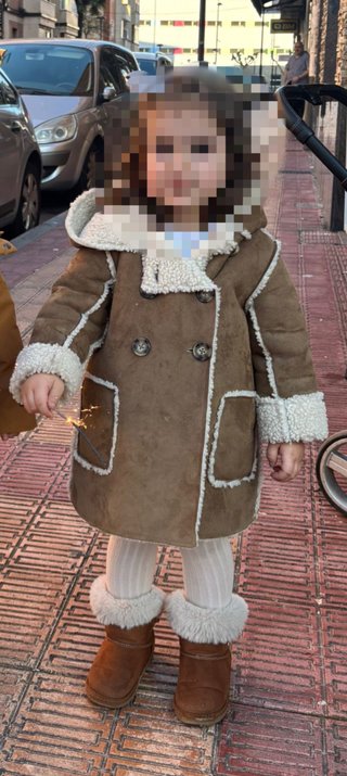 Abrigo doble faz niña