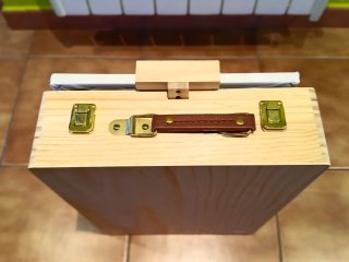 Maletín pintura con caballete sobremesa