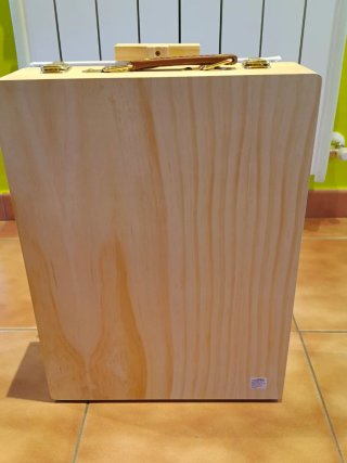 Maletín pintura con caballete sobremesa