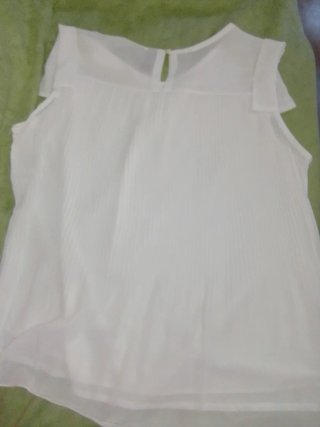 3 Blusas Talla L Azul, Rosa, Blanca