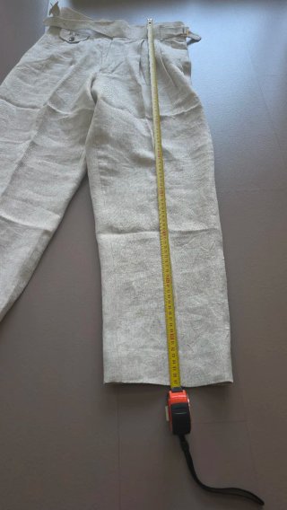 Pantalón Gurkha 100% Lino Beige