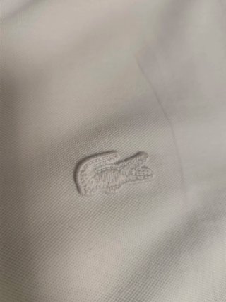 Polo Lacoste Blanco Talla M