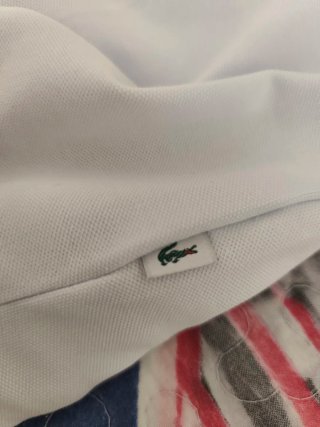 Polo Lacoste Blanco Talla M