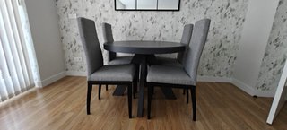 Mesa comedor redonda y 4 sillas