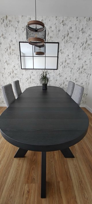 Mesa comedor redonda y 4 sillas