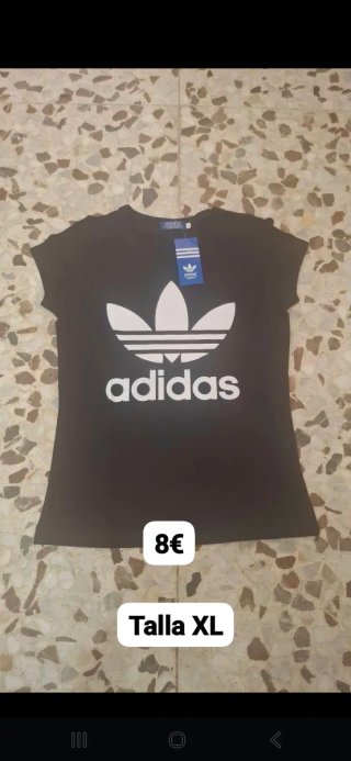 Camiseta Adidas Negra Talla XL