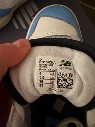 New Balance 550 donna blu bianco