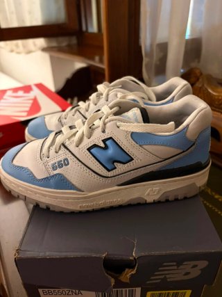 New Balance 550 donna blu bianco