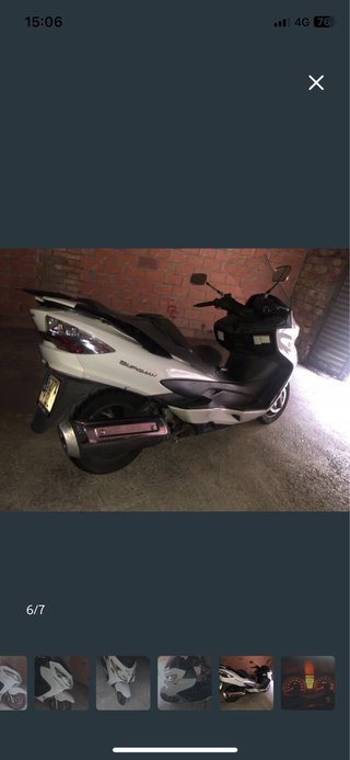 Suzuki Burgman 400 Maxi Scooter Blanca