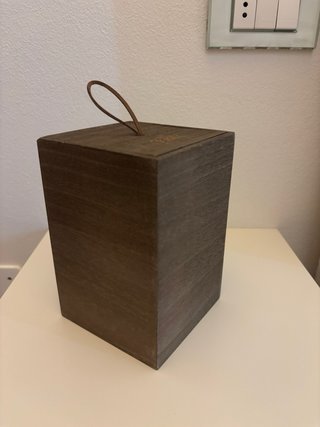 Scatola in legno di paulownia Just originale vuota