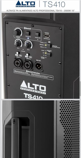 Altavoz Alto TS410 2000W 10 Bluetooth DSP