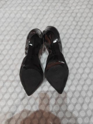 Zapatos Guess Tacón Mujer Negro/Plata