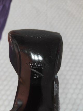 Zapatos Guess Tacón Mujer Negro/Plata