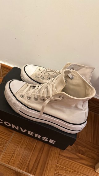 Converse Plataforma blancas
