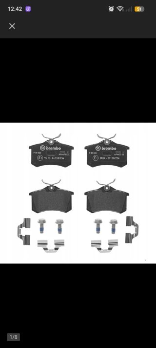 Pastillas Freno Brembo P85020 Traseras Nuevas