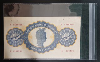 Papel de Fianzas Clase E, 1/1/1940 (5 Pesetas)
