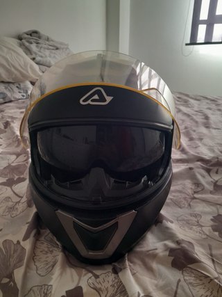 Casco Acerbis Negro con Visera