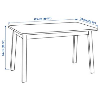 Mesa y Banco IKEA Norraker Madera Clara