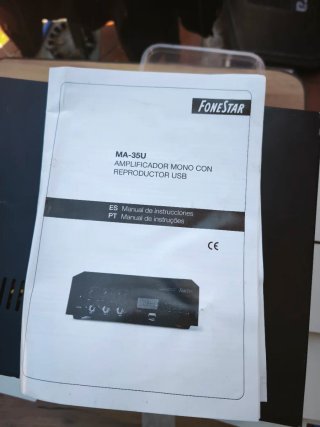 Amplificador Fonestar y 2 Altavoces