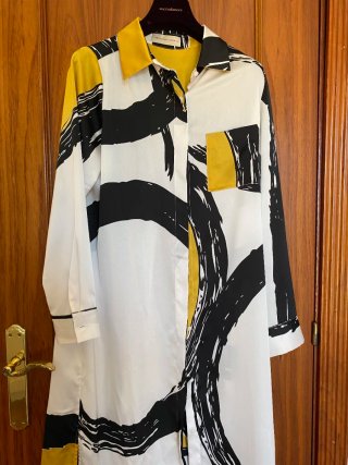 Vestido seda Purificación García estampado