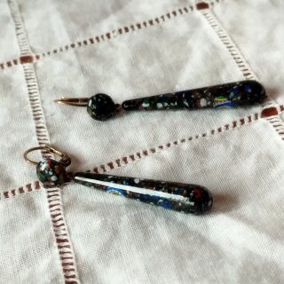 Auténticos pendientes Millefiori antiguos