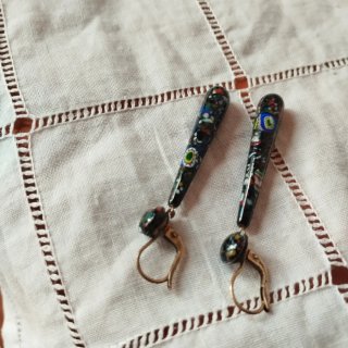 Auténticos pendientes Millefiori antiguos