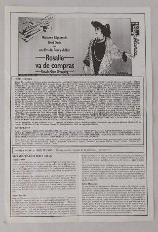 Fichas Películas. Cines Casablanca Barcelona