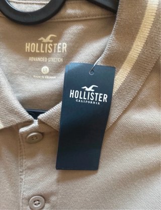 Polo Hollister Talla LT Beige
