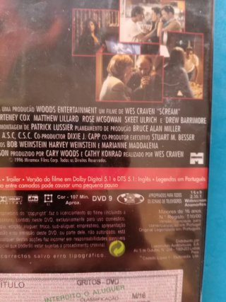 DVD Gritos (Scream) - Suspense/Terror