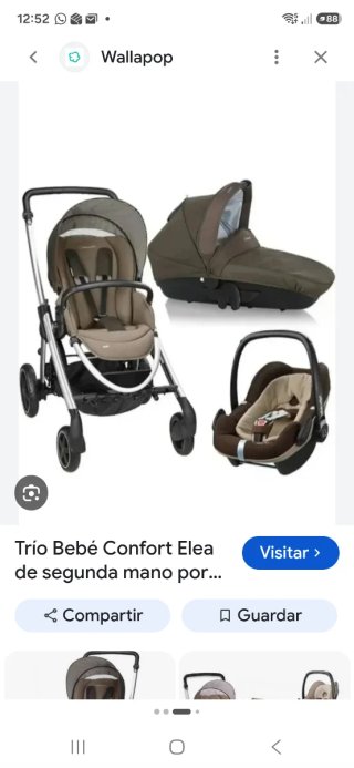 Capazo, Maxicosi y Silla Paseo Bebé Confort