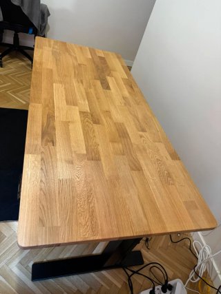 Tablero escritorio Roble macizo, Flexipot