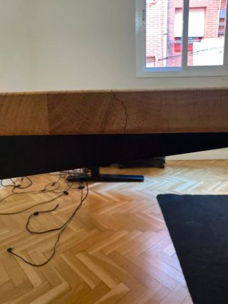 Tablero escritorio Roble macizo, Flexipot