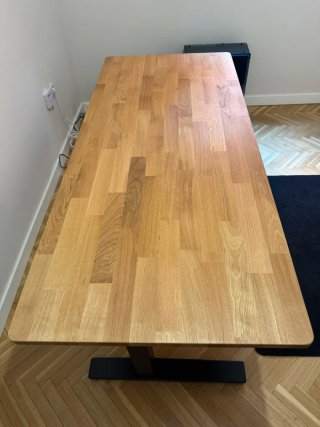 Tablero escritorio Roble macizo, Flexipot