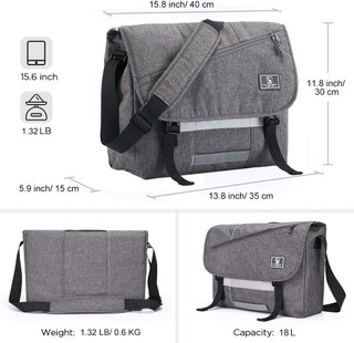 Maletín OIWAS Portátil 15,6 Gris