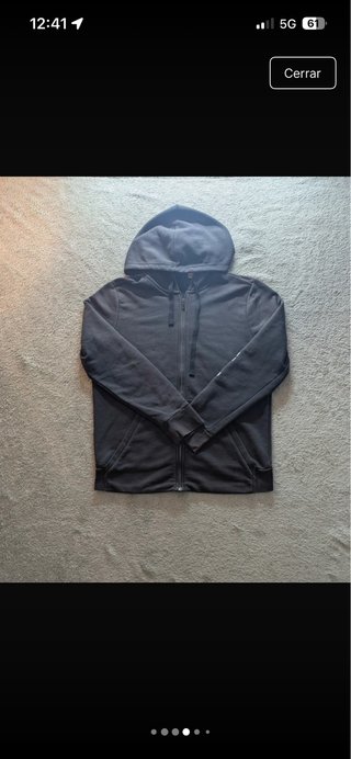 Sudadera Adidas Hombre Negra Capucha/Cremallera L