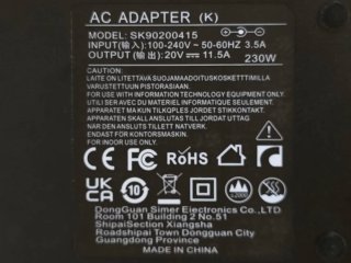 Cargador 230W para Lenovo