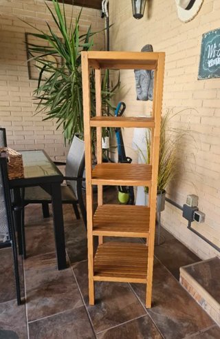 Estantería de madera pino 4 baldas