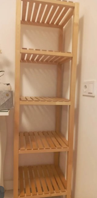 Estantería de madera pino 4 baldas