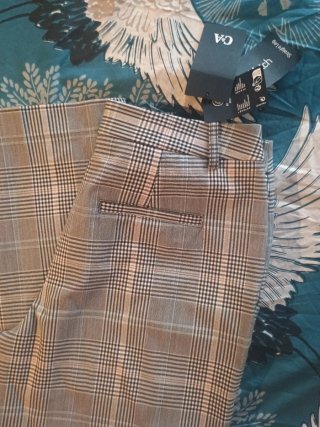 Pantalón de vestir C&A cuadros mujer T.40/42