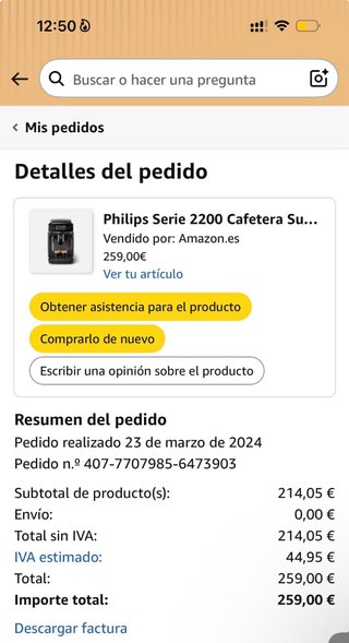 Cafetera Philips Serie 2200